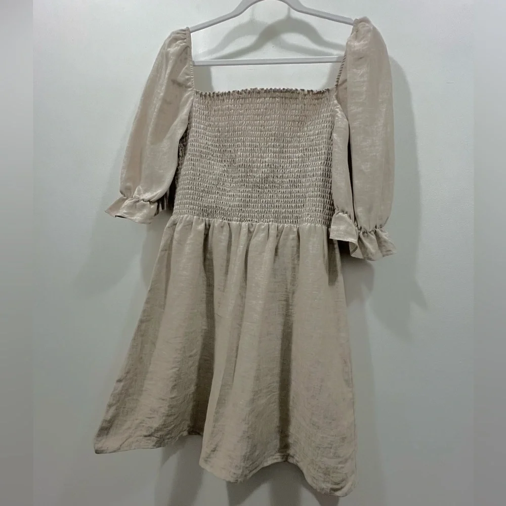 REFORMATION Cerise Linen Dress - Picture 7 of 12